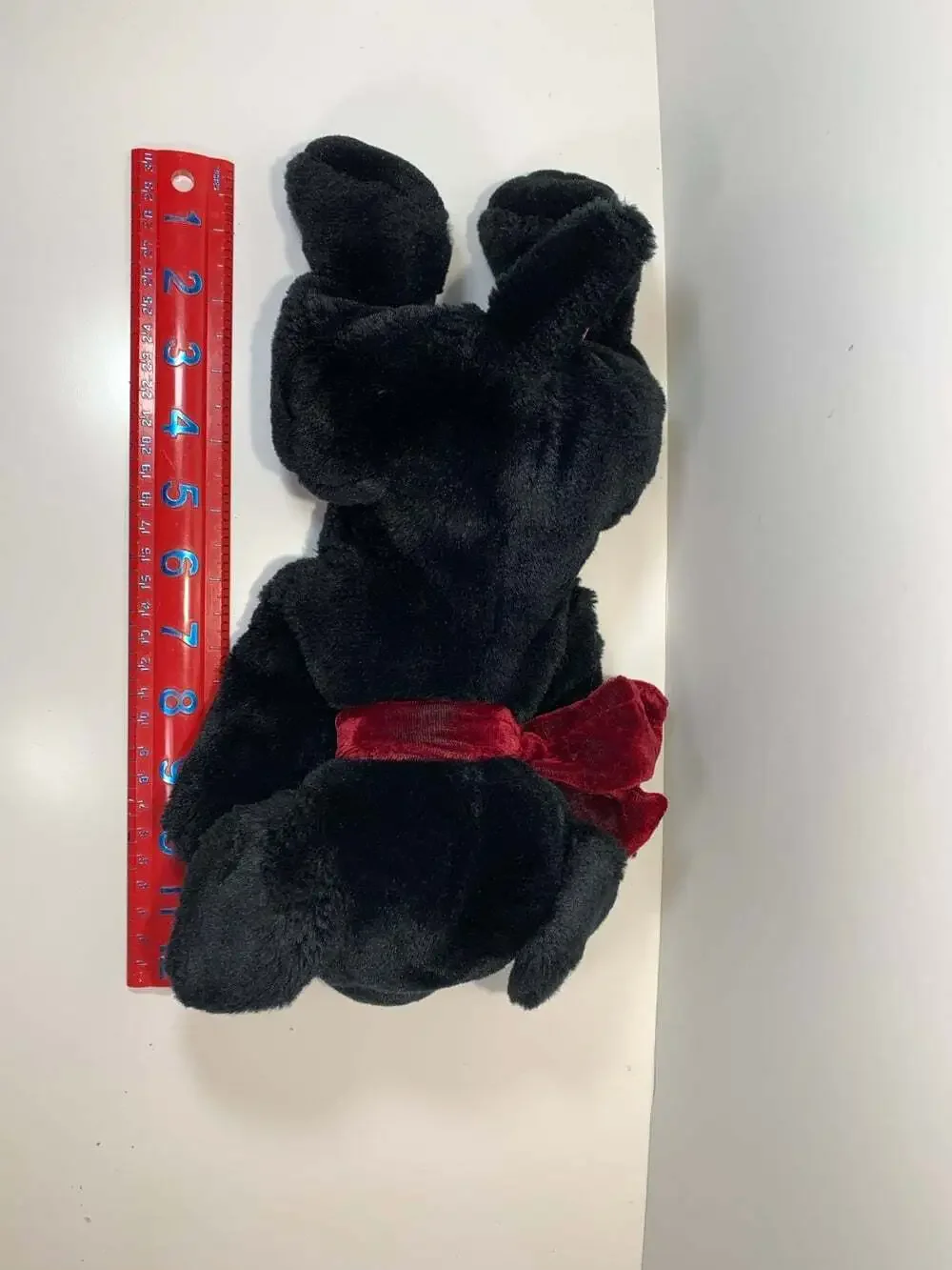 Russ Berrie Black Labrador Puppy Dog Ginger Plush Stuffed Animal 10